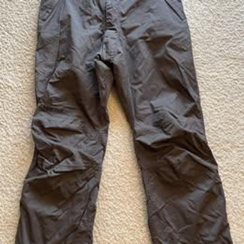 Marmot Gray & Black Winter Ski Board Snow Pants Men L